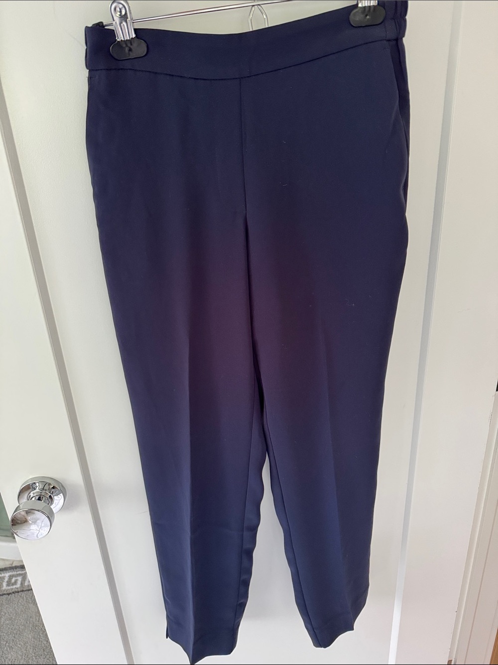 J. Crew Navy Ankle Crop Pull-On Pants